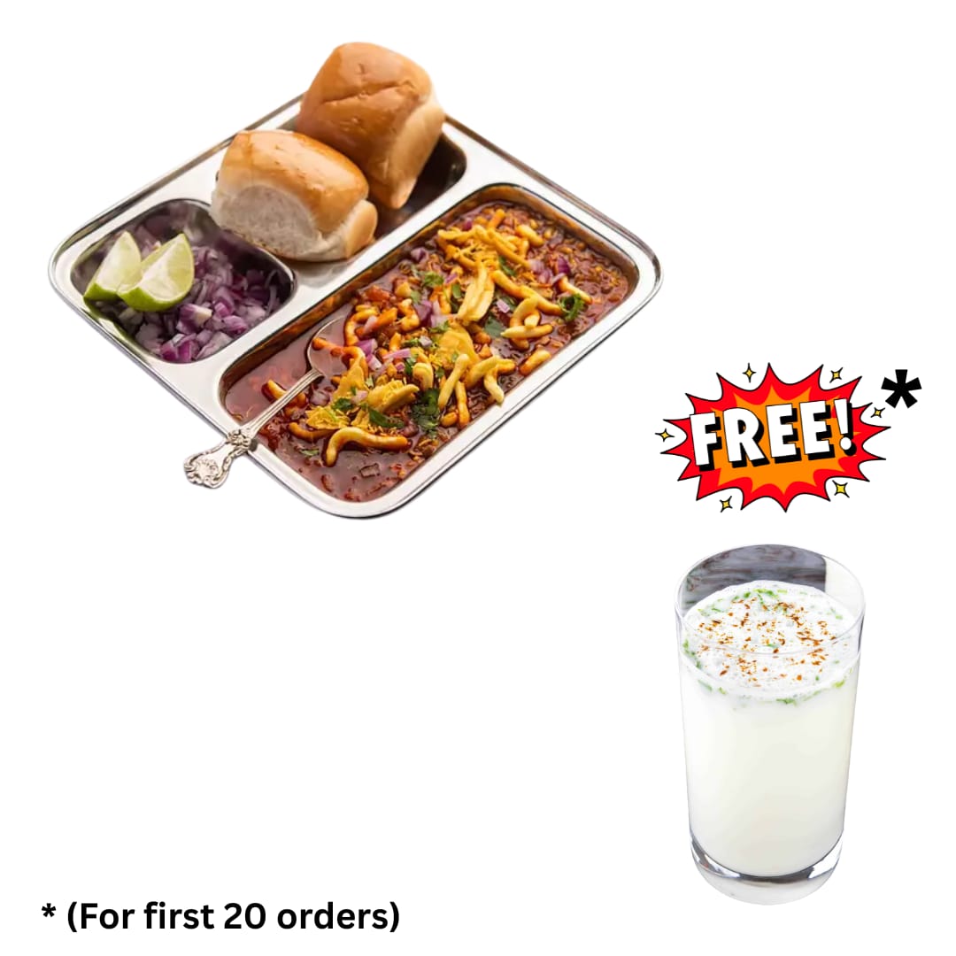 Misal Pav with free Chaas